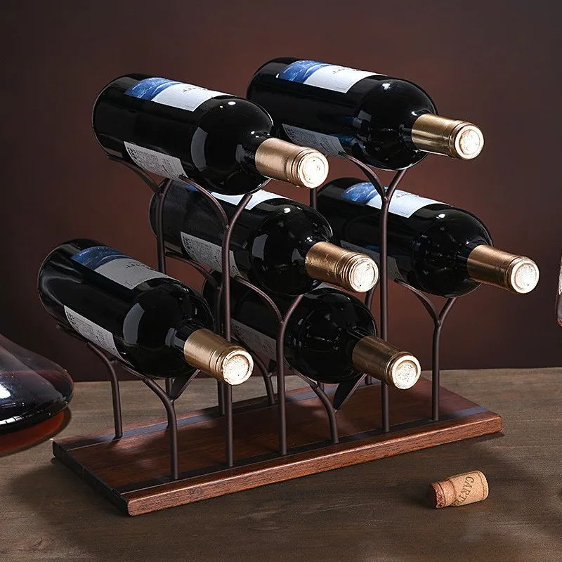 Creative Red Wine Rack ตกแต่งบ - Home Bar Setup บทวิจารณ์และราคา