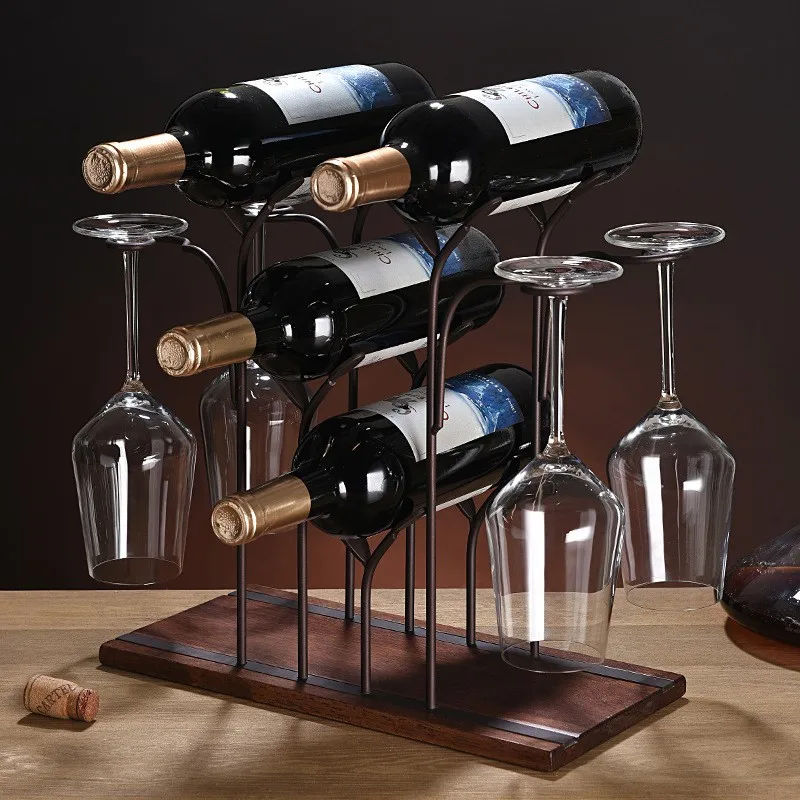 Creative Red Wine Rack ตกแต่งบ - Home Bar Setup บทวิจารณ์และราคา