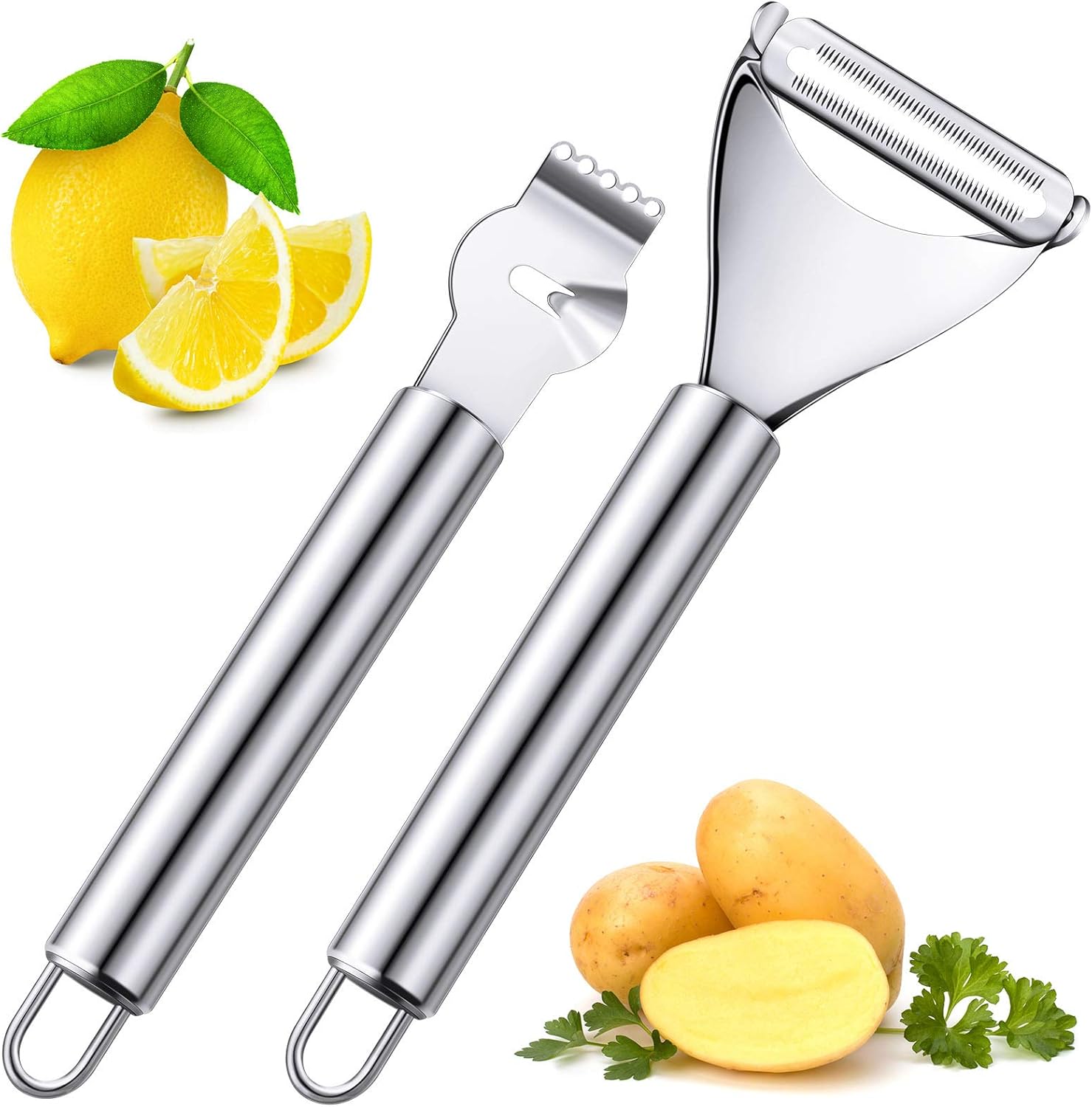 ที่ปอกเปลือกมะนาวสแตนเลส 2 ชิ้ - Peeler Channel Knife บทวิจารณ์และราคา