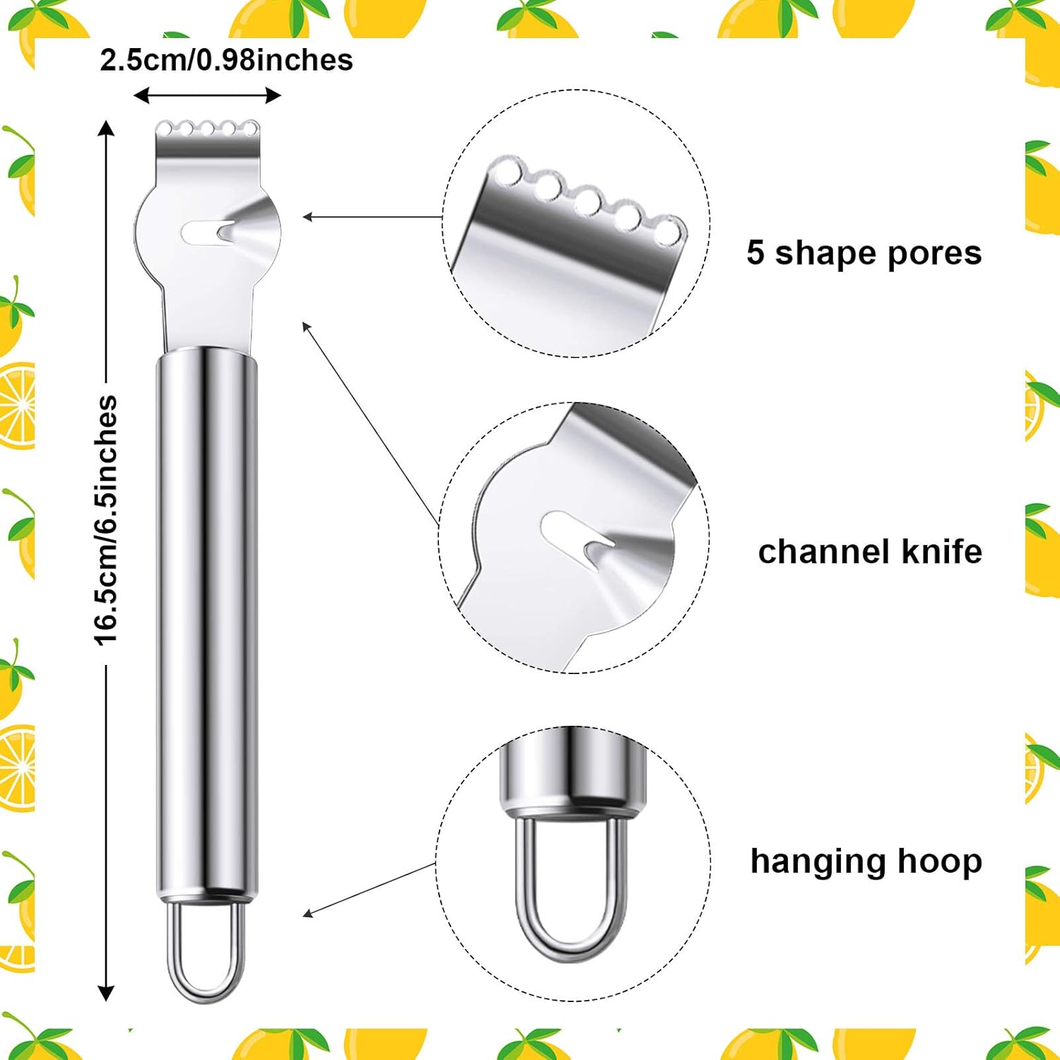 ที่ปอกเปลือกมะนาวสแตนเลส 2 ชิ้ - Peeler Channel Knife บทวิจารณ์และราคา
