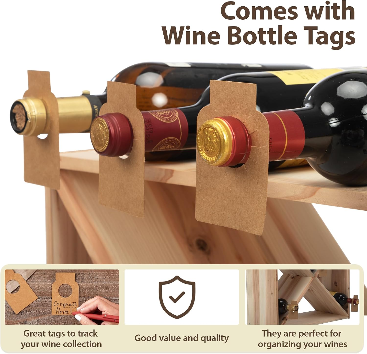 ชั้นวางไวน์ 96 ขวด แบบตั้งพื้น - Home Bar Shelves บทวิจารณ์และราคา