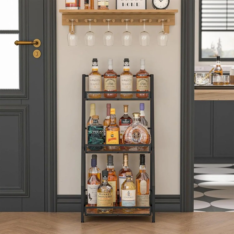 ชั้นวางไวน์แบบบันได 3 ชั้น ตั้ - Home Bar Shelves บทวิจารณ์และราคา