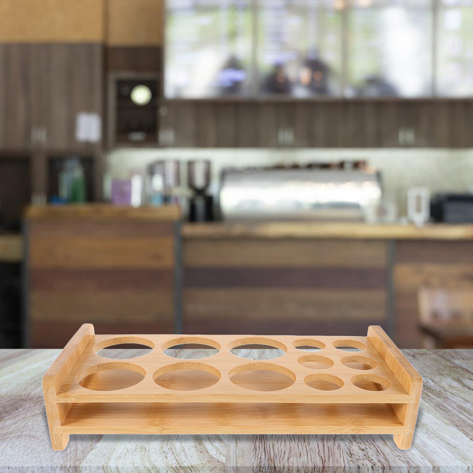 ที่วางแก้วช็อตไม้ไผ่คุณภาพพรีเ - Home Bar Stand บทวิจารณ์และราคา