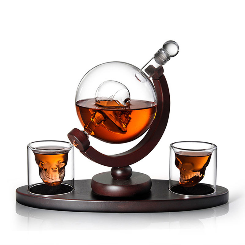 ชุดขวดเหล้าวิสกี้ทรงกระโหลกพร้ - Decanter Globe Set บทวิจารณ์และราคา